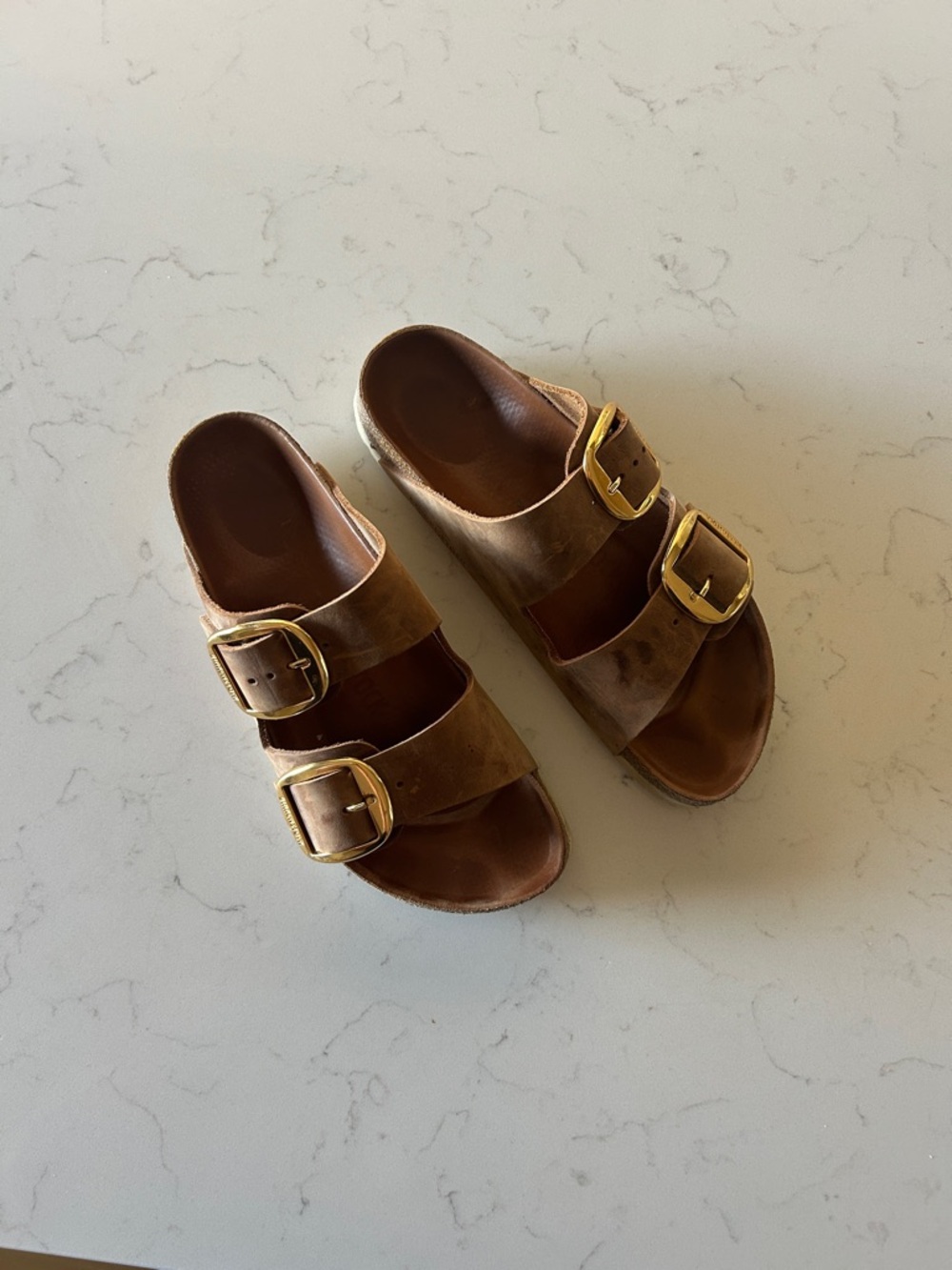 Birkenstock Arizona Big Buckle cognac leather 38